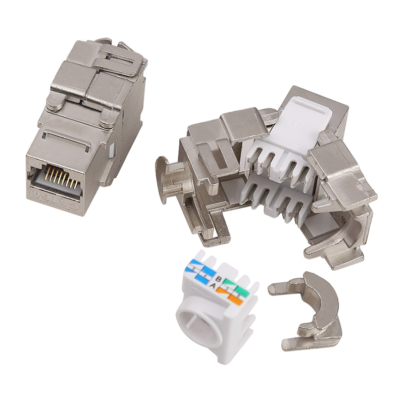 180-Degree Shielded Toolless Keystone Jack (with lock) SM-2335BSH8C6A