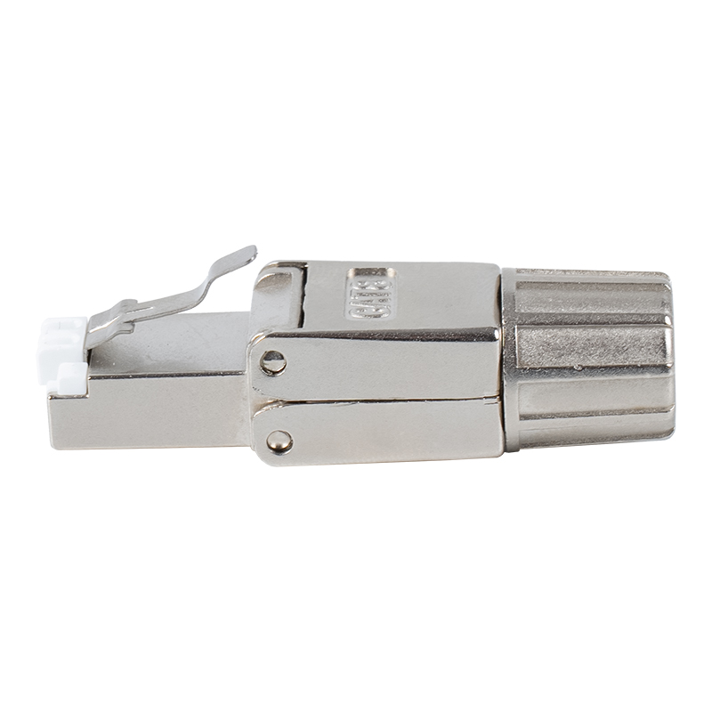 Cat8 Shielded Metal BuckleToolless RJ45 Connector RJ-G40S-2-C8