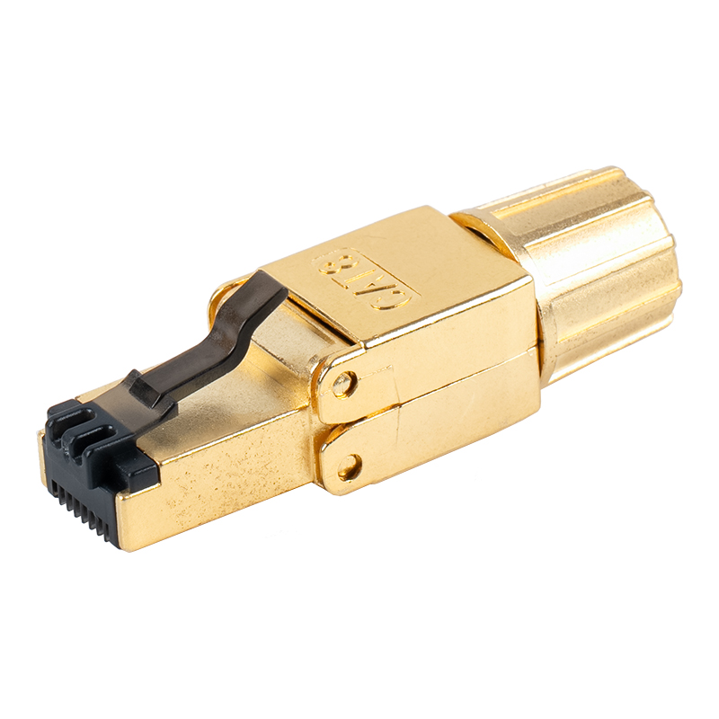 Cat8 Shielded Toolless RJ45 Connector RJ-G40S-1-C8