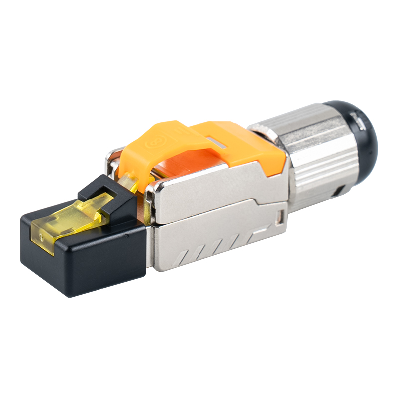 Cat6A Shielded Toolless RJ45 Connector （with plastic cover）RJ-G70S-C6A