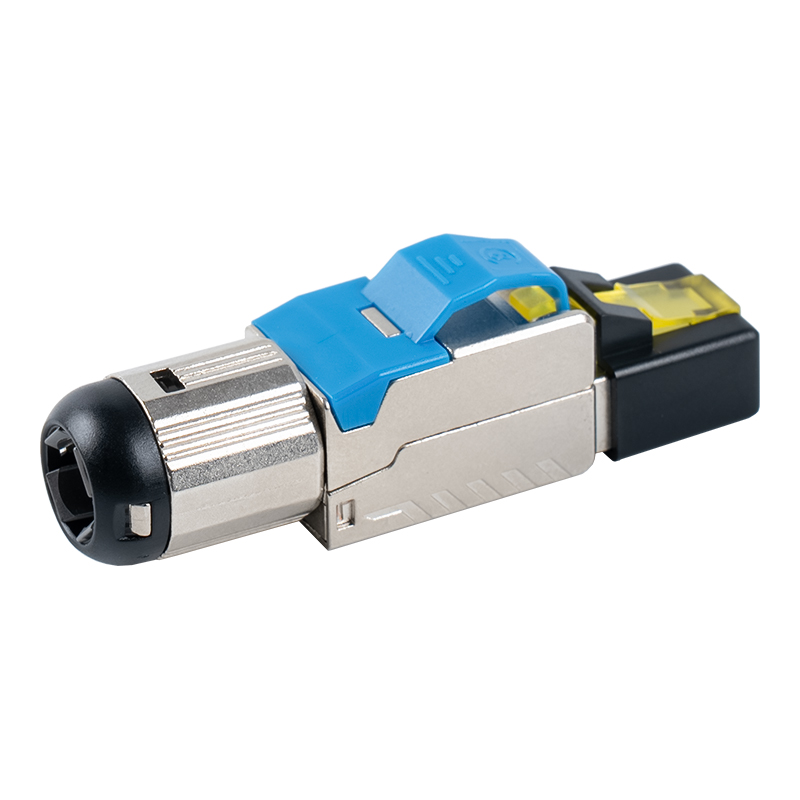 Cat6A Shielded Toolless RJ45 Connector （with plastic cover）RJ-G70S-C6A