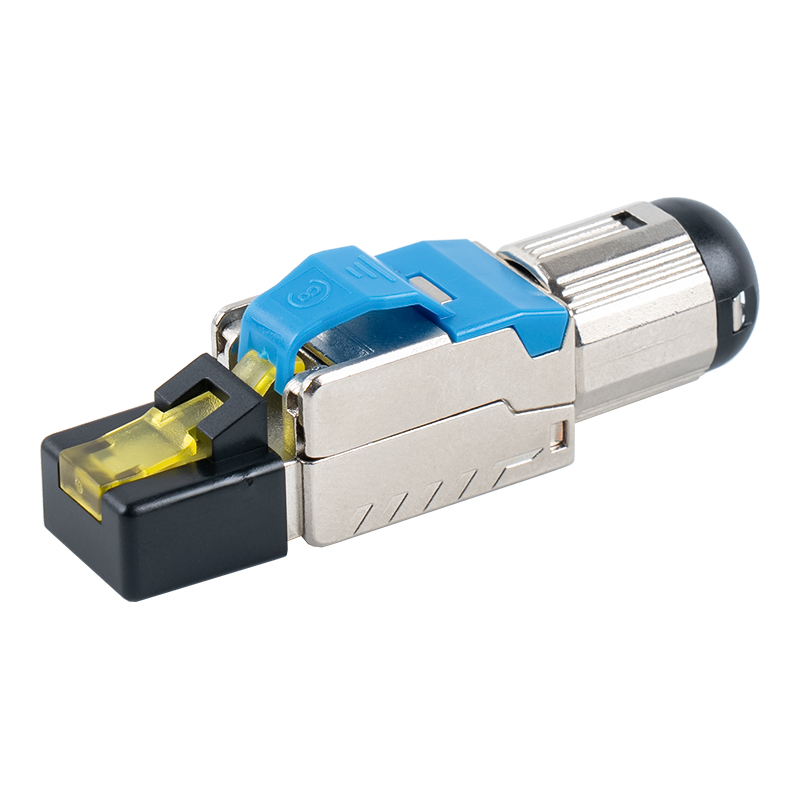 Cat6A Shielded Toolless RJ45 Connector （with plastic cover）RJ-G70S-C6A