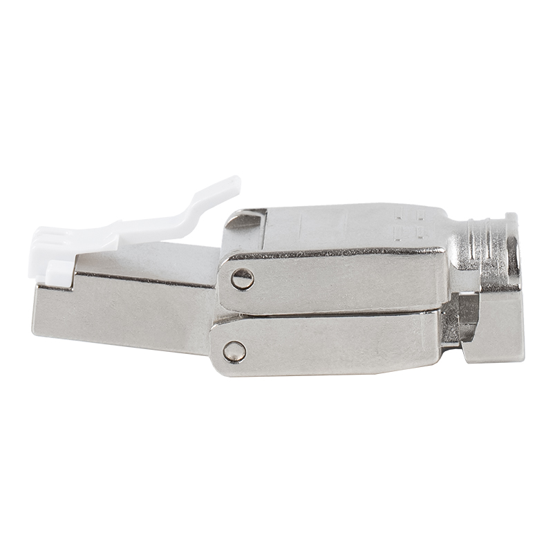 Cat6A Shielded Push-down Type Toolless RJ45 Connector RJ-602S-1-C6A