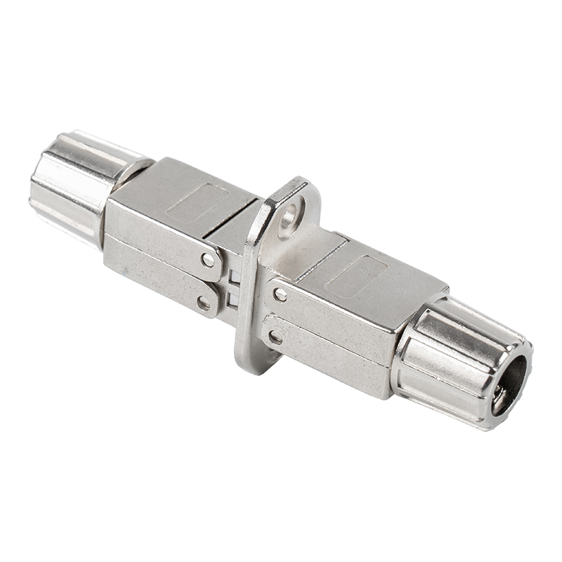 Cat6A Shielded Toolless Connector （with mounting base） RJ-603S-2-C6A
