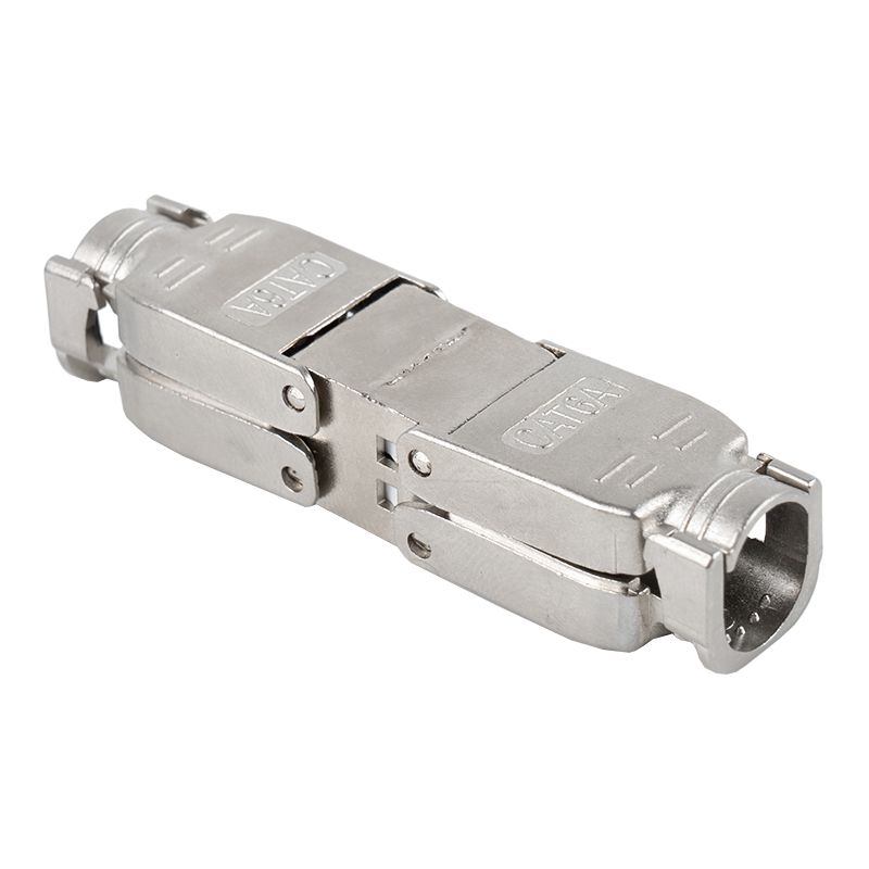 Cat6A Shielded Toolless Connector （with mounting base） RJ-603S-2-C6A