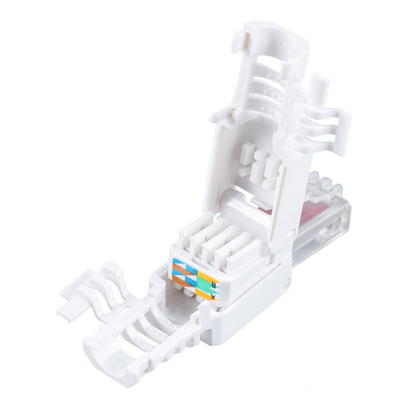 Cat6 Unshielded Toolless RJ45 Connector （with wings） RJ-688X-C6