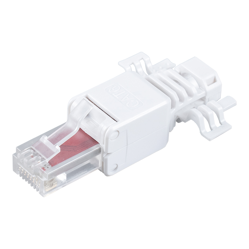 Cat6 Unshielded Toolless RJ45 Connector （with wings） RJ-688X-C6