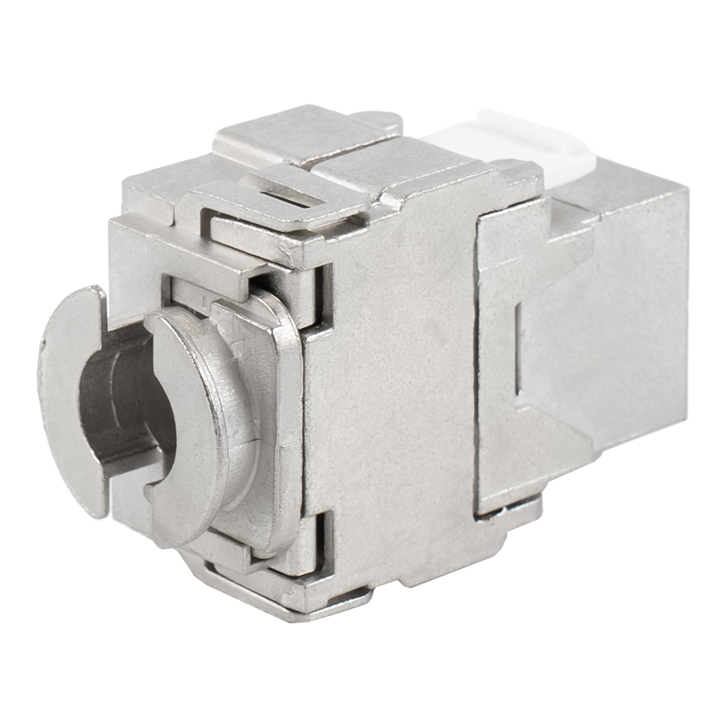 180-Degree Shielded Toolless Keystone Jack (with lock) SM-2335BSH8C6A