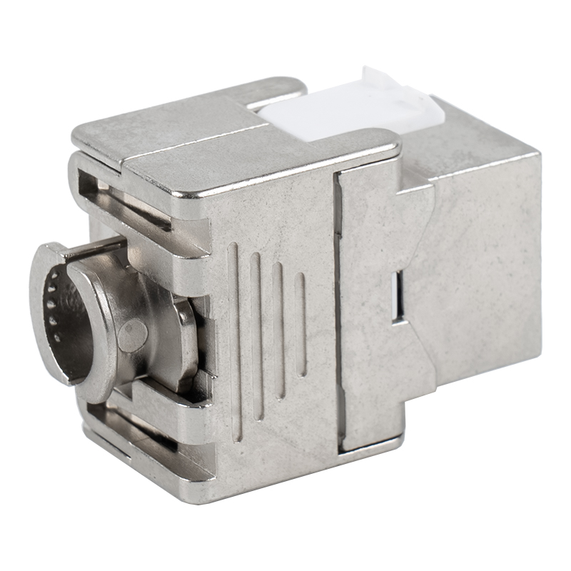 C6A Shielded 180° Tolless Keystone Jack (mini type) SM-635SC6A