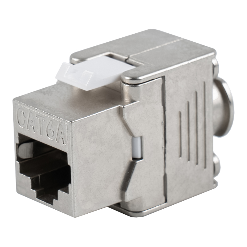 C6A Shielded 180° Tolless Keystone Jack (mini type) SM-635SC6A