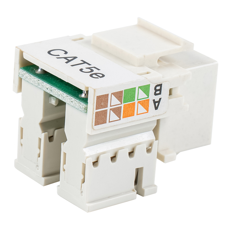 Cat6 Unshielded 90° Keystone Jack （with two shutters）SM-2011H8C5E