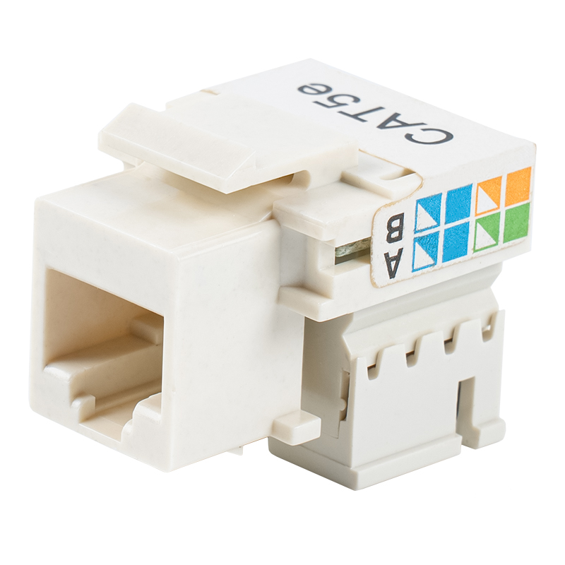 Cat6 Unshielded 90° Keystone Jack （with two shutters）SM-2011H8C5E