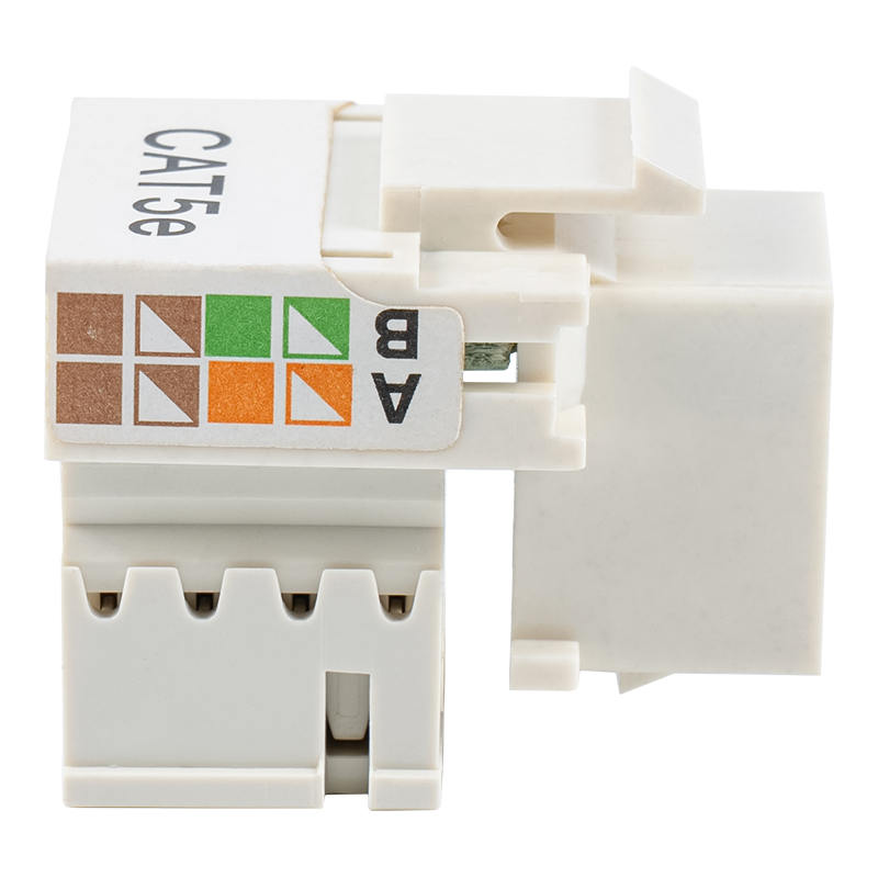 Cat6 Unshielded 90° Keystone Jack （with two shutters）SM-2011H8C5E