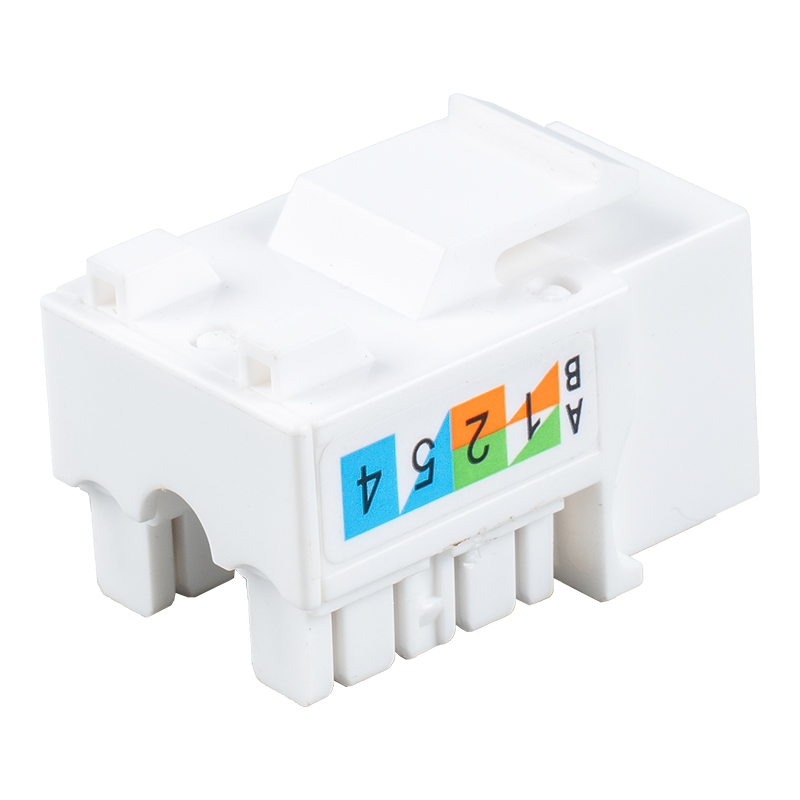 Cat5e Unshielded 90° Modular Jack SM-2016H8C5E