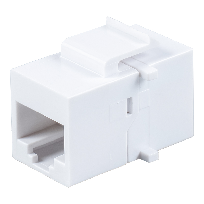 C6A Unshielded RJ45 Inline Coupler （with four small brackets） SM-2033C6A