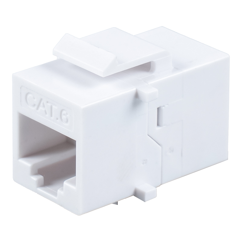 C6A Unshielded RJ45 Inline Coupler （with four small brackets） SM-2033C6A
