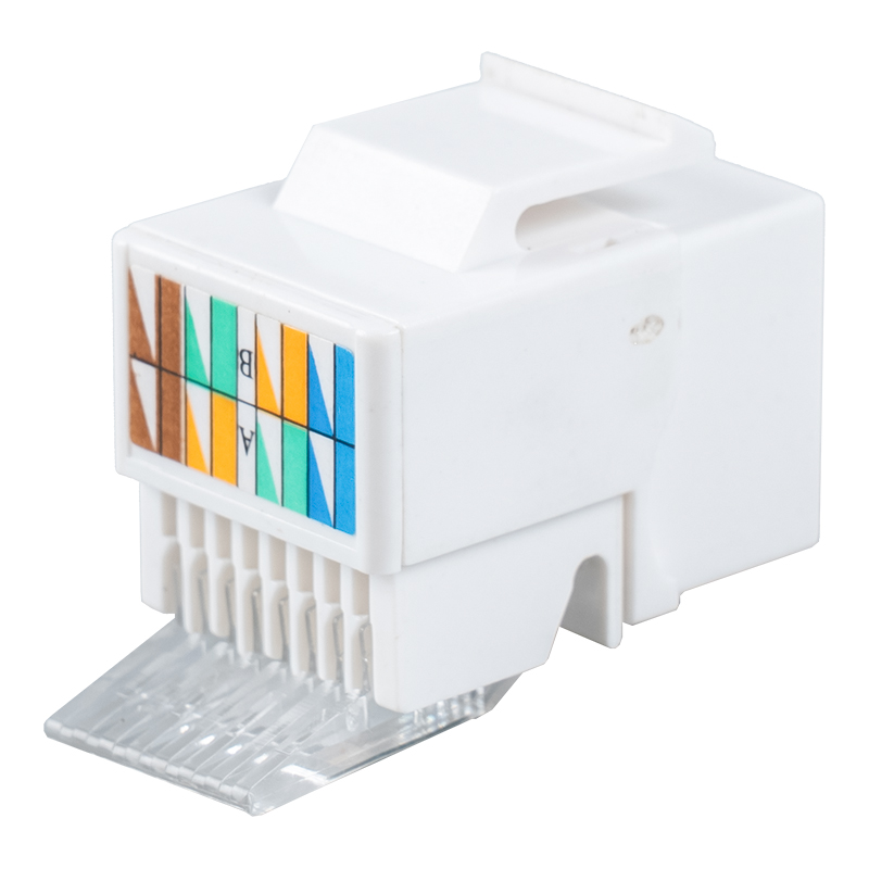 C6 Unshielded 90° Tolless Keystone Jack （mini type） SM-2052H8C6