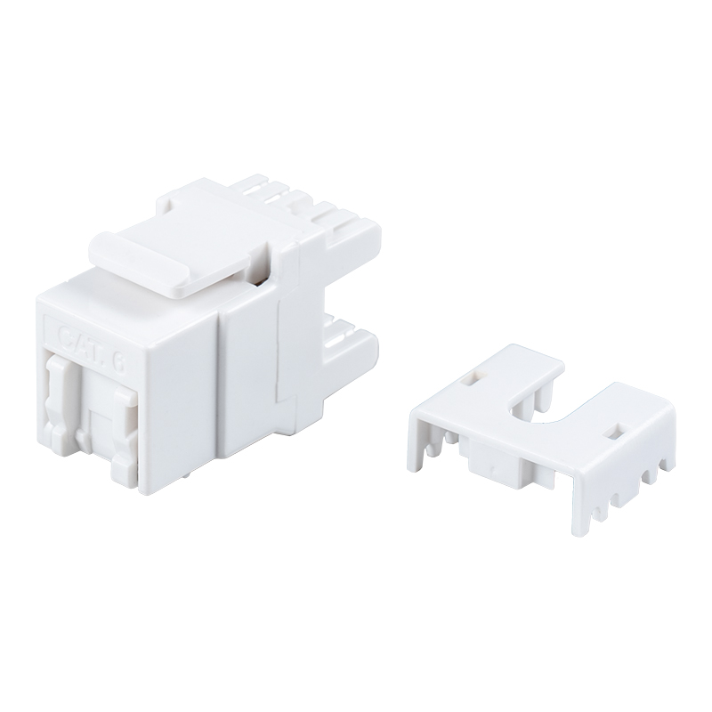 Cat6 Unshielded 180° Modular Jack (with shutter) SM-2064CD8C6