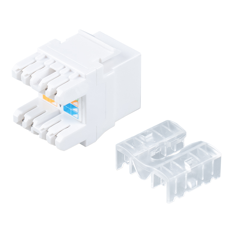 Cat6 Unshielded 180° Modular Jack (mini-type with shutter) SM-2089CD8C6-1