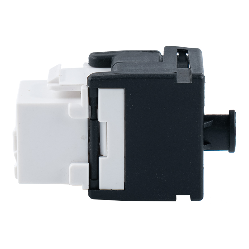 C6A Unshielded 180° Tolless Keystone Jack（with cable holder and shutter）SM-2335BCH8C6A