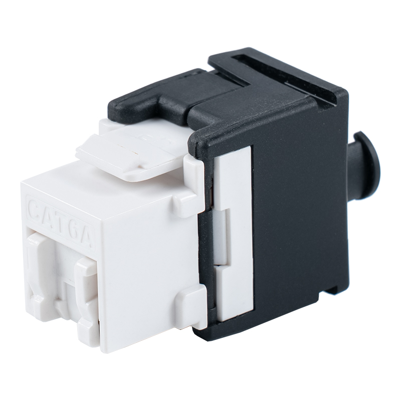 C6A Unshielded 180° Tolless Keystone Jack（with cable holder and shutter）SM-2335BCH8C6A