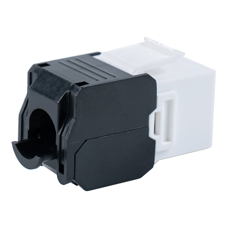 Cat6 Unshielded 180° Toolless Modular Jack (flip-open type) SM-2336H8C6