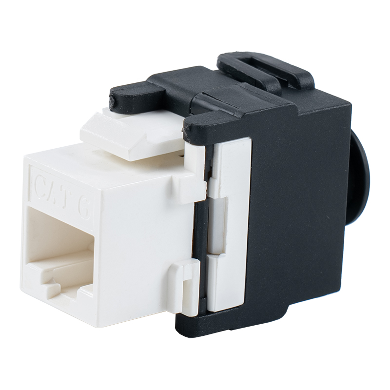 Cat6 Unshielded 180° Toolless Modular Jack (flip-open type) SM-2336H8C6
