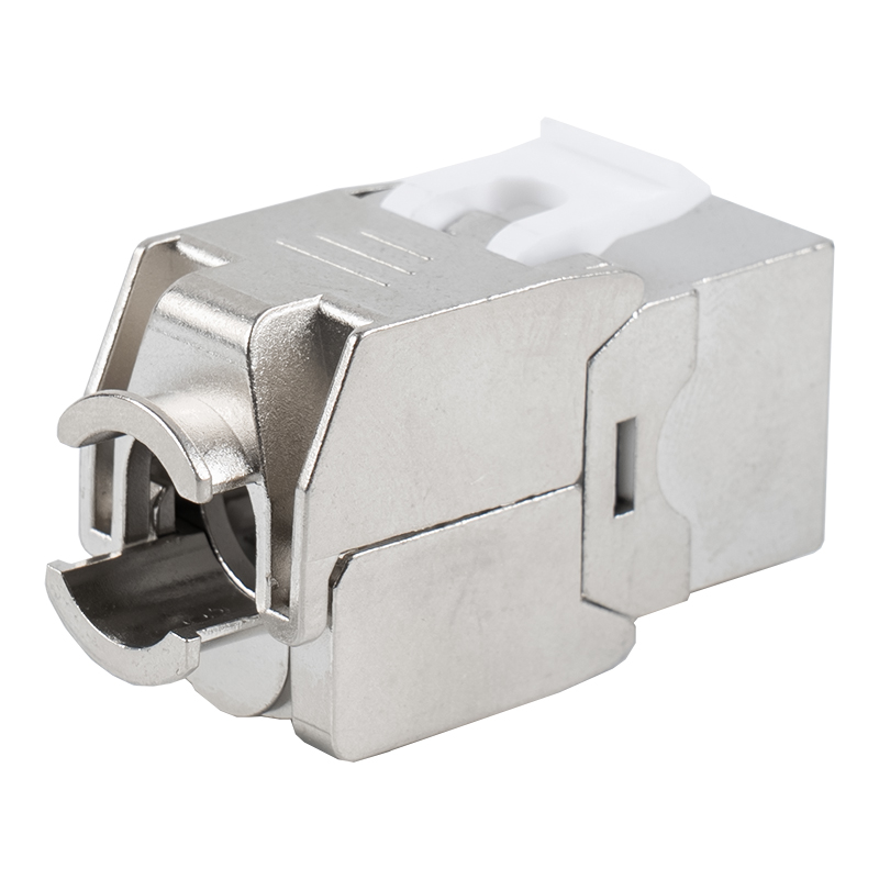 C6A Shielded 180° Tolless Keystone Jack (flip-open type) SM-2336SH8C6A 
