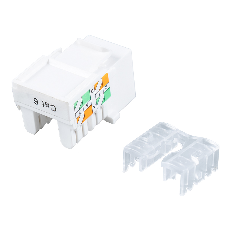 Cat6 Unshielded 90° Keystone Jack SM-2337H8C6