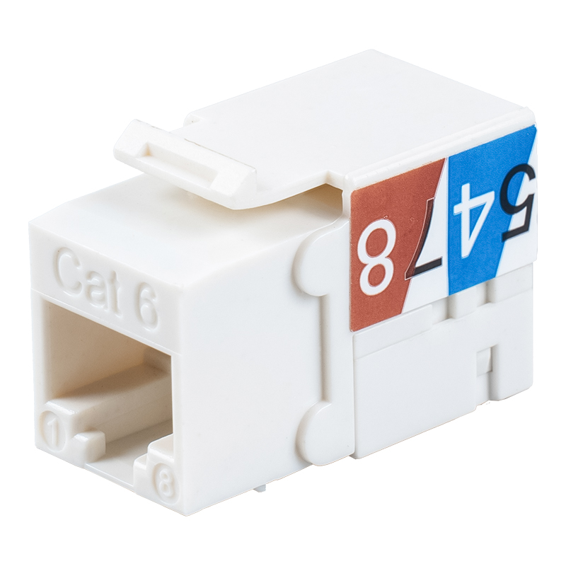 Cat6 Unshielded 90° Keystone Jack SM-2337H8C6