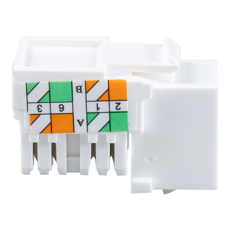 Cat6 Unshielded 90° Keystone Jack SM-2337H8C6