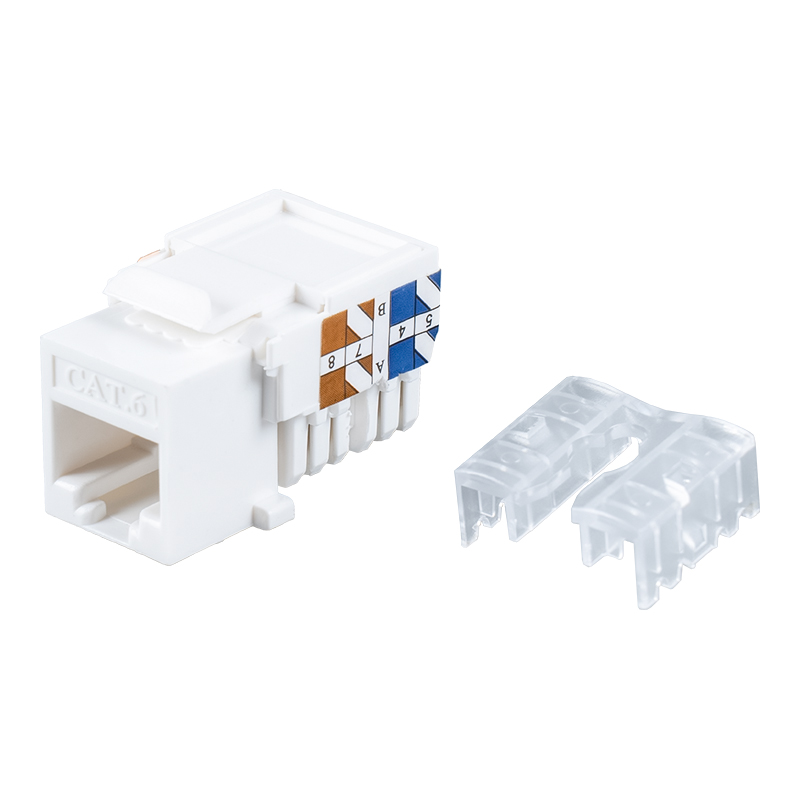 Cat6 Unshielded 90° Keystone Jack SM-2337H8C6
