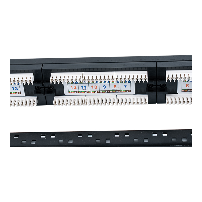 Category 6 19-inch 1U Unshielded 24-Port Patch Panel (Dual-purpose IDC; with plastic insert) SP-3204D24-C6