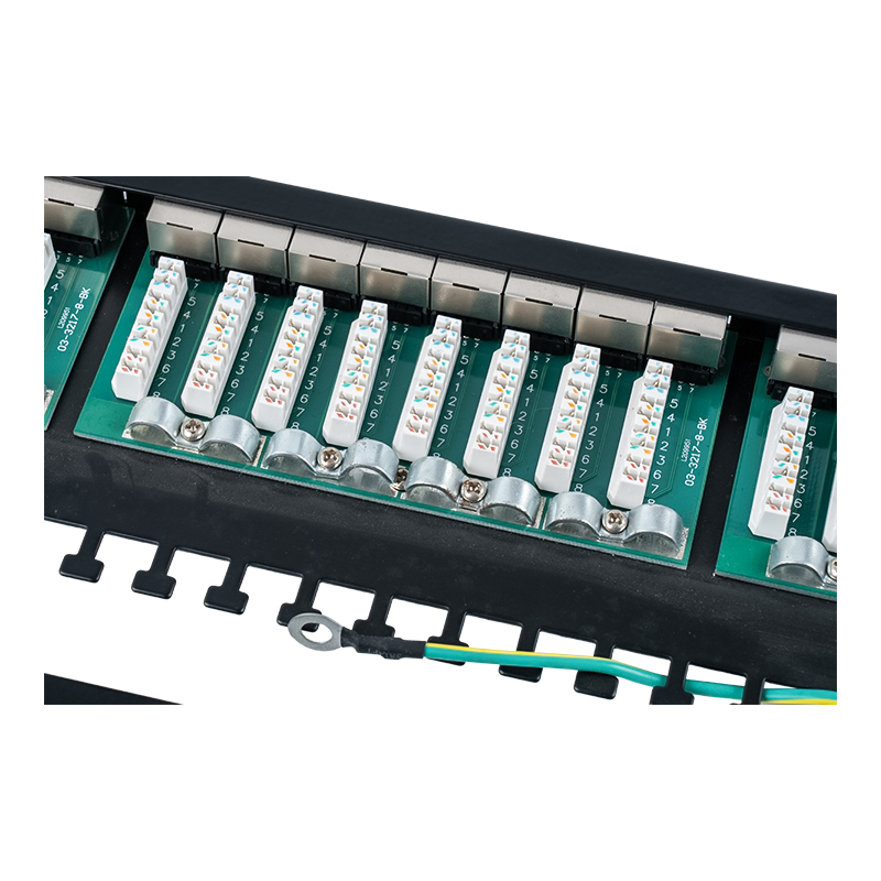 Category 6 19-inch 1U shielded 24-port patch panel SP-3217SK24-C6A
