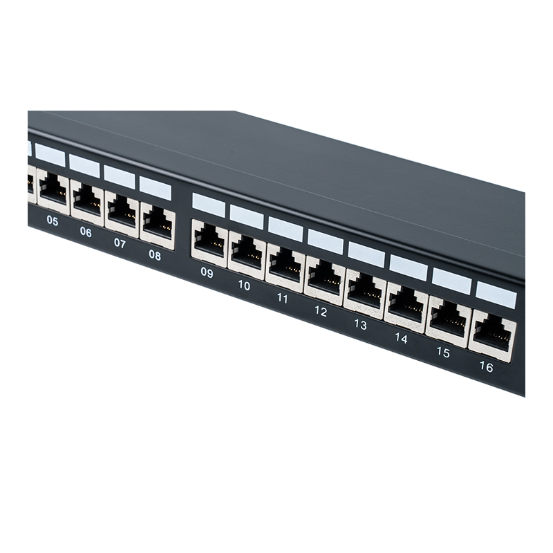 Category 6 19-inch 1U shielded 24-port patch panel SP-3217SK24-C6A