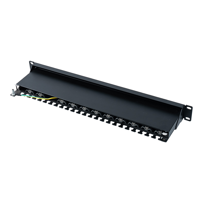 Category 6 19-inch 1U shielded 24-port patch panel SP-3217SK24-C6A