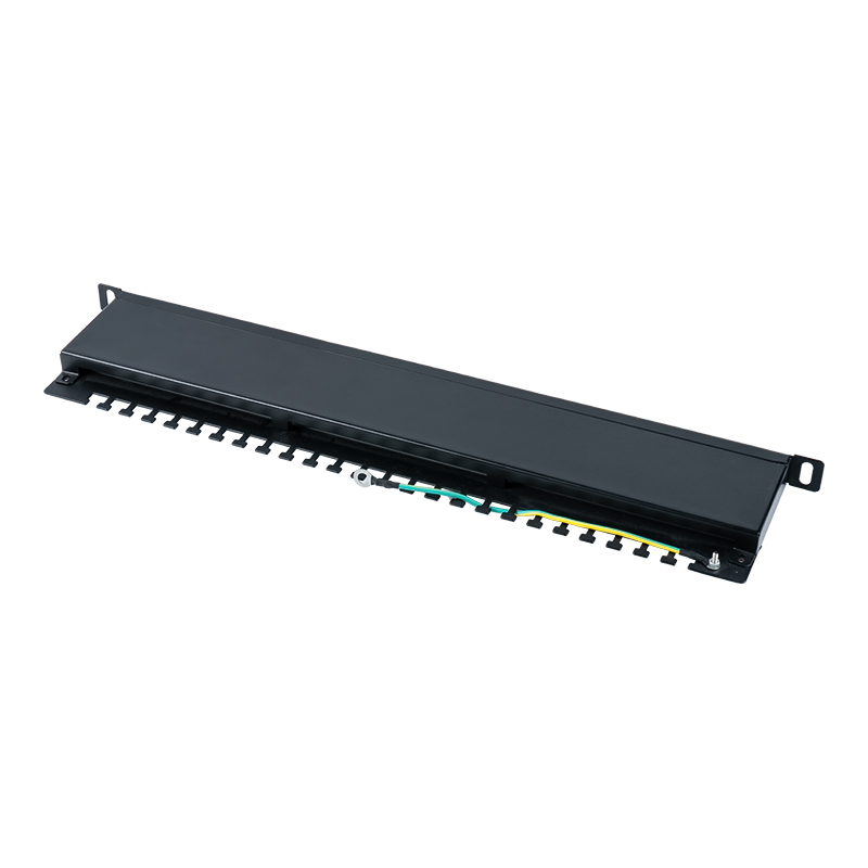 Category 6 19-inch 1U shielded 24-port patch panel SP-3217SK24-C6A