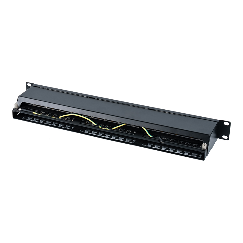 Category 6 19-inch 1U shielded 24-port patch panel SP-3217SK24-C6A