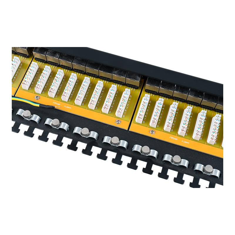 Category 6 19-inch 1U shielded 24-port patch panel SP-3217SK24-C6A