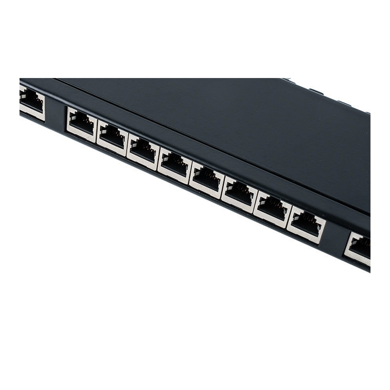 Category 6 19-inch 1U shielded 24-port patch panel SP-3217SK24-C6A