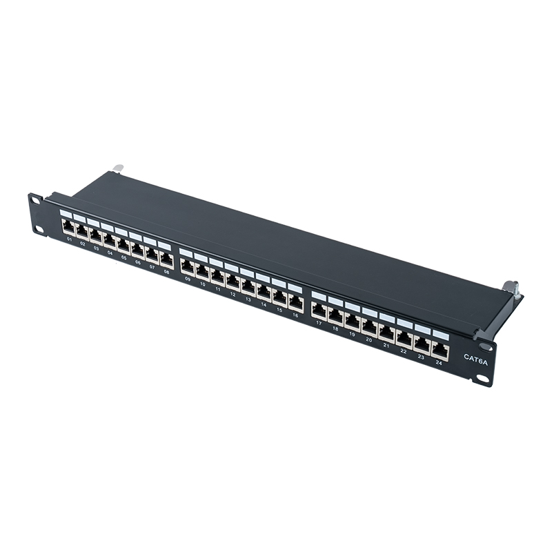 Category 6 19-inch 1U shielded 24-port patch panel SP-3217SK24-C6A