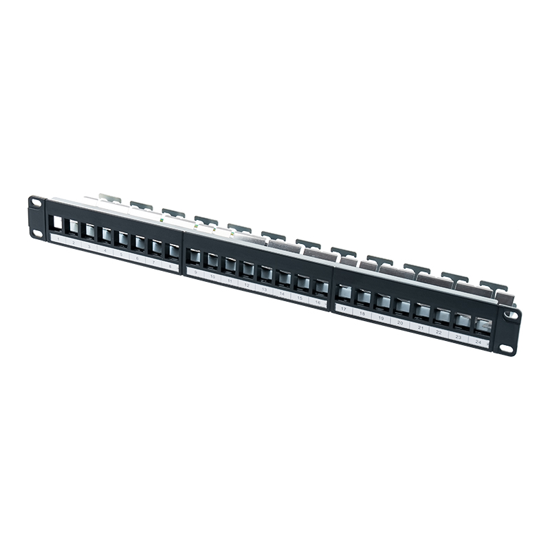 19-inch 1U 24-port shielded empty rack (with digital card) SP-3245S-24P