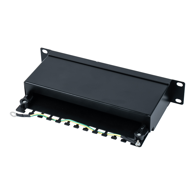 Category 6 10-inch 1U shielded 12-port patch panel SP-3250SK12-C6