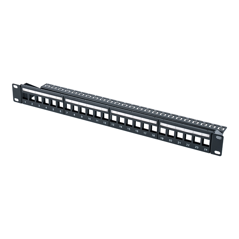 19-inch 1U 24-port shielded patch panel (with C6 module) SP-3260-24P