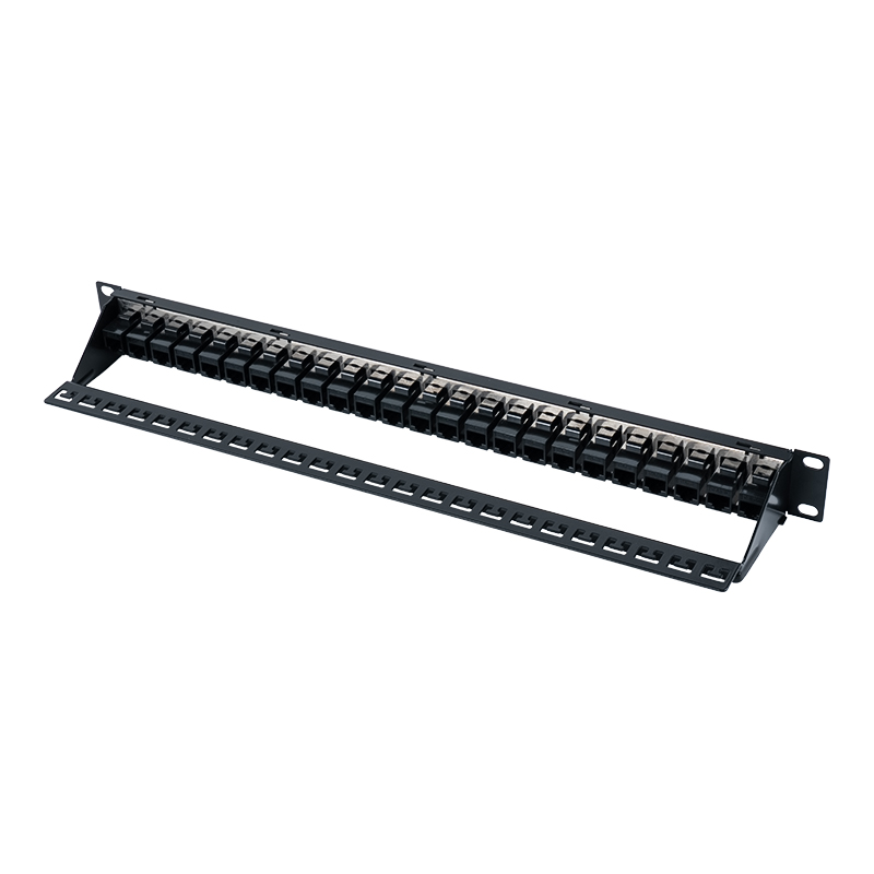 19-inch 1U 24-port shielded patch panel (with C6 module) SP-3260-24P