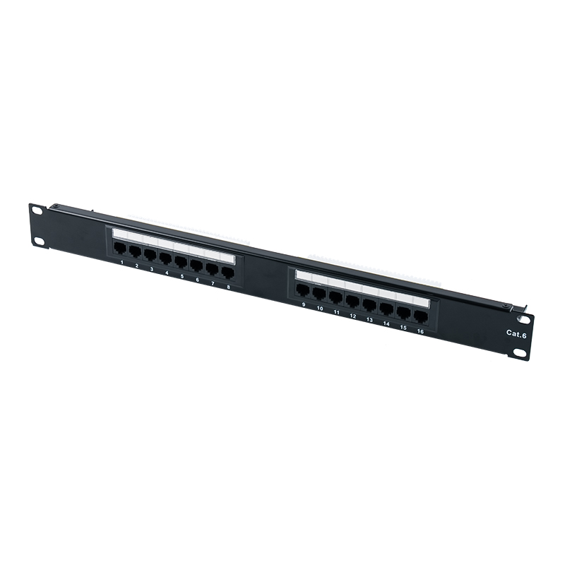 Cat6e 19-inch 1U Unshielded 24-Port Patch Panel (Dual-purpose IDC) SP-3310D24-C6A