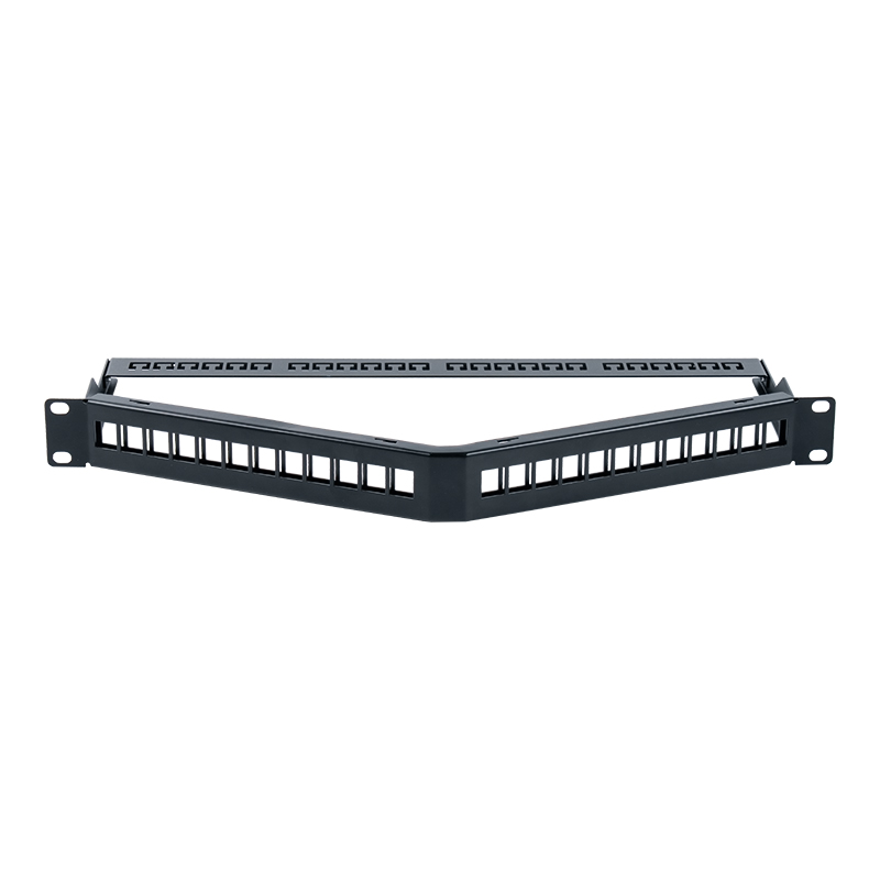 19-inch 1U 24-port shielded empty rack (foldable) SP-3312S-24P