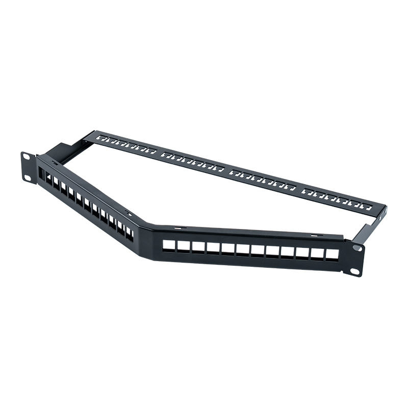 19-inch 1U 24-port shielded empty rack (foldable) SP-3312S-24P