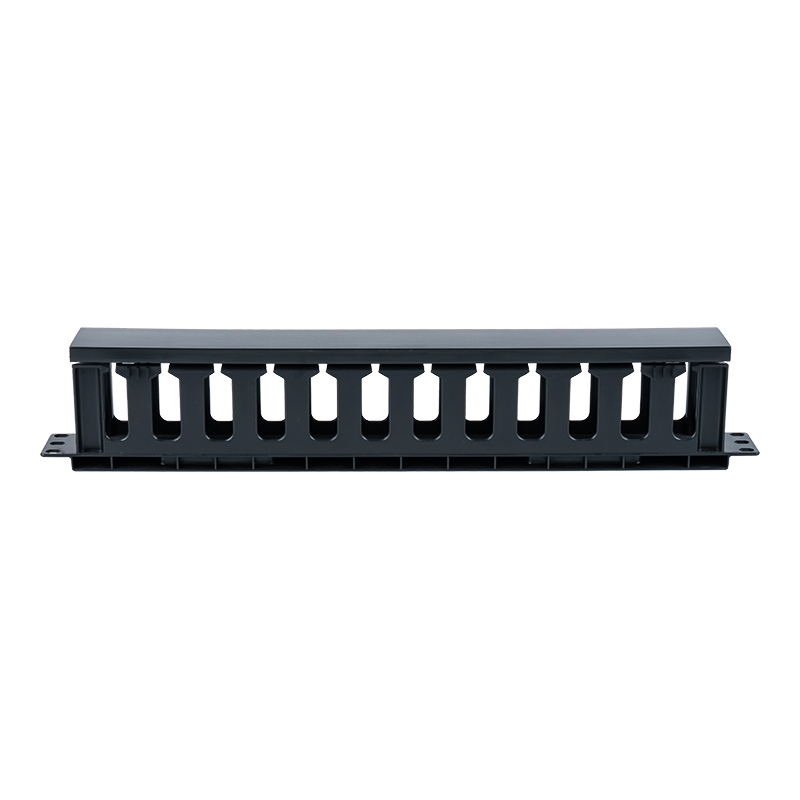 Rectangular 19-inch 1U Plastic Cable Management Stand (12 Ports) SP-3667-1U