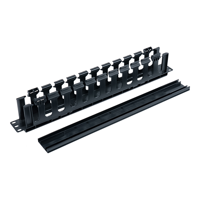 Rectangular 19-inch 1U Plastic Cable Management Stand (12 Ports) SP-3667-1U